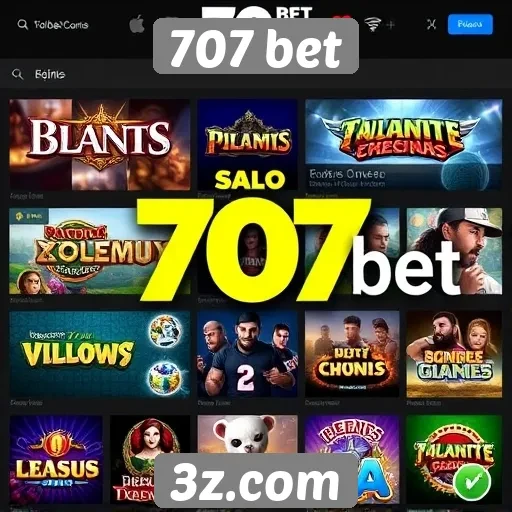 707 bet oferece ampla variedade de jogos online